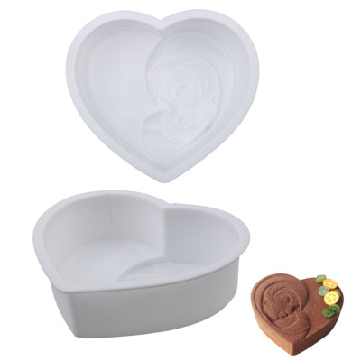 

Parent-Child Love Silicone Cake Mold Heart-Shaped Mousse Mold Baking Tool Decoration