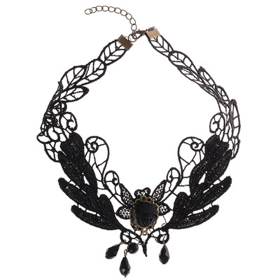 

Female Elegant Black Lace Necklace Ethnic Style Boutique Lace Necklace Jewelry