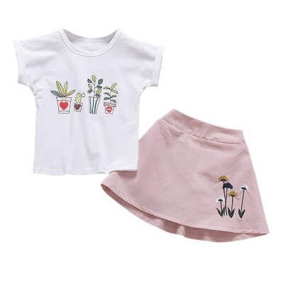 

Baby Clothing Sets Girls Newborn Dress Clothes New Cute Sleeveless Girl Dress PP T-shirt infant Clothing Sets Kids