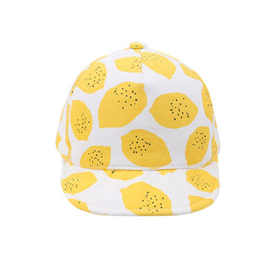 

Children Fashion Lemon Printed Hats Cute Baby Hat for Girls Boys with Soft Brim Summer Caps