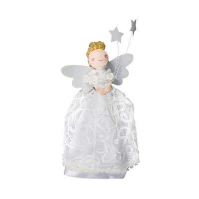 

Gobestart Christmas Ornaments Fabric Angel Doll Champagne Red Wine Bottle Cover