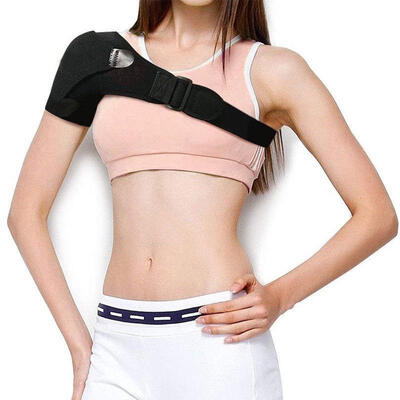 

Adjustable Shoulder Support Brace Compression Strap Heat Patch Protection Sports
