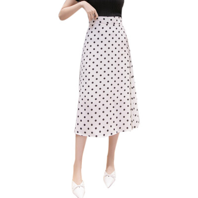 

Sweet Casual Dot Print All-Match High Waist Midi Skirt For Women Skirt Summer Office Hot Sale Skirt