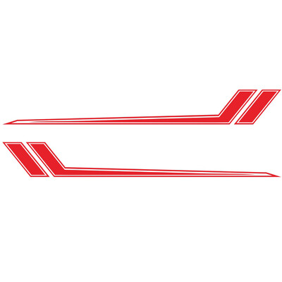 

1 Pair Sports Racing Stripe Graphic Stickers Car Body Side Door Vinyl Decal Kits