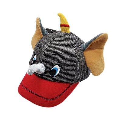 

Autumn Girls Boys Children Cartoon Print Caps Hats Adjustable Sun Protection Casual Ear Design Visors