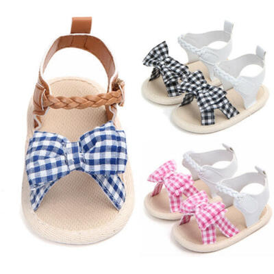 

Baby Infant Kids Girl Soft Sole Crib Toddler Summer Princess Sandals Shoes 0-18M