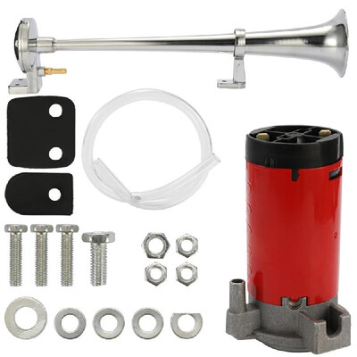 

Universal Car Air Compressor Super Loud Single Trumpet Set For Trucks Automobile Horn