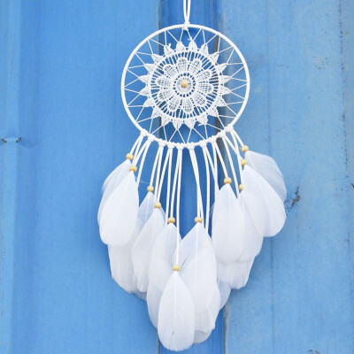 

Handmade Dream Catcher Feathers Dreamcatcher Wind Chimes Car Pendant Mascot Craft Gifts Wall Hanging Ornaments