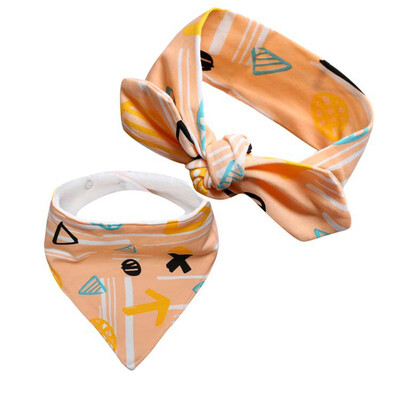 

Cotton Baby Bibs Burp Cloth Set Bow Hair Stuff Cartoon Triangle Baby Bibs Burp Cloth Reusable Baby Toddler Bib Apron