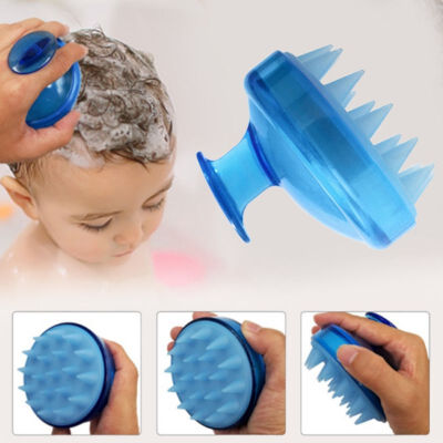 

Spa Hair Shampoo Silicone Brush Head Shower Bath Brush Hair Washing Comb Body Scalp Massage Wholesale