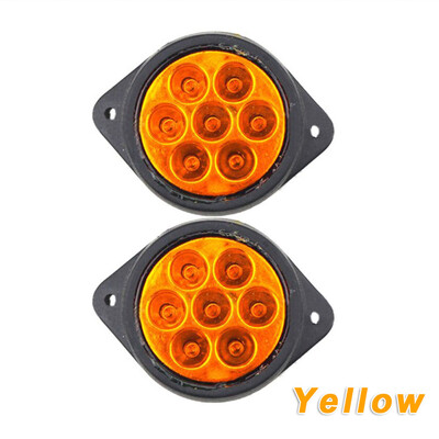 

Car Truck Side Marker Lights Round Lamp Bulbs Indicator DC 24V Set Accessories