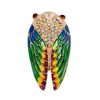 

Women Drip Oil Rhinestone Insect Brooch Alloy Colorful Pin Badge Girls Clothes Decorative Breastpin Corsage