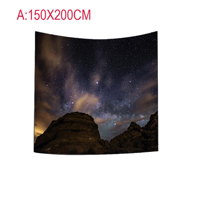 

Toponeto Solar System Planet Moon Fabric Wall Tapestry Home Decor
