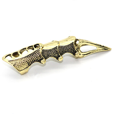

1 Pcs Women Men Unisex Gothic Punk Joint Knuckle Full Finger Claw Ring