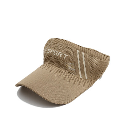 

Empty top knitted hat women running without top sun cap 100 letters new breathable duck tongue cap male tide