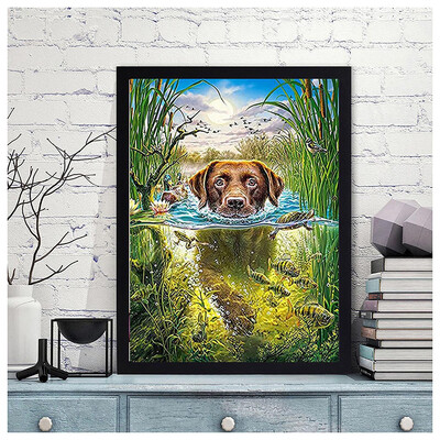 

Toponeto Embroidery Paintings Rhinestone Pasted DIY Diamond Painting Cross Stitch