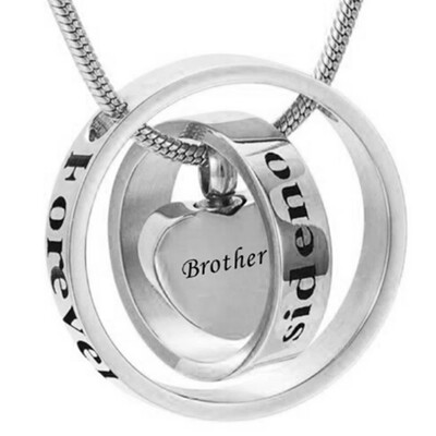 

Stainless Steel Cremation Urn Pendant Mom Dad Letter Print Love Heart Necklace Memory Keepsake Humans Cremation Ashes Pendant