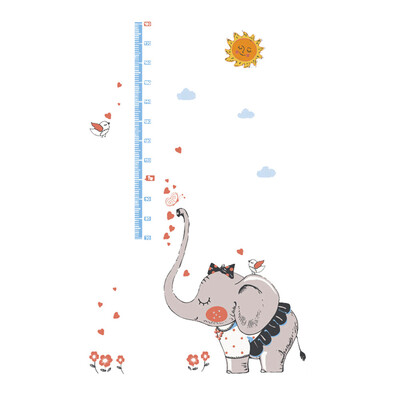 

Gobestart Fashion Kids Height Measure Animal Room DIY Huge Murals Wall Sticke