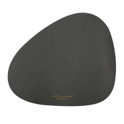 

Nordic Tableware Pad Placemat PU Leather Table Mat Heat Insulation Non-Slip Simple Placemats Disc Khaki Bowl Coaster Kitch