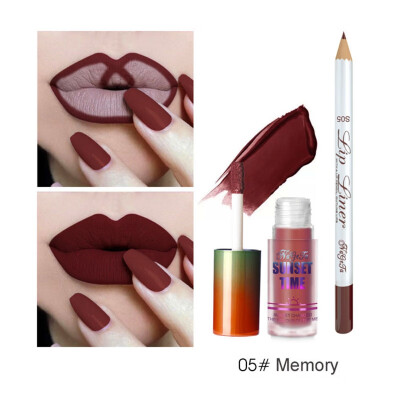 

Hot Sale Velvet Matte Lip Gloss Waterproof Non-stick Cup Long-lasting Lip Gloss Lip GlazeLip Liner Make up Lipstick