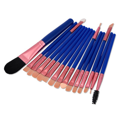 

Drop Shipping Pro 15pcs Beauty Wooden Handle Makeup Brush Set Tools Make-up Toiletry Kit Wool Make Up Brush Set