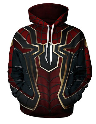 

Avengers Infinity War Spiderman Sweater 3d Hoodies Iron Spider Men Pullover Sweatshirts Coat Cosplay Costume for Hallowmas