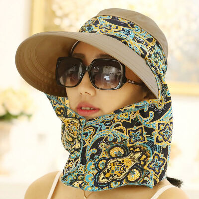 

Foldable Sun Visor Hats Women Outdoor Protection Packable Summer Cap Cover Face