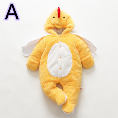 

Cute Toddler Baby Kids Boys Girls Clothes Warm Romper Outfits Childrens Chick Shaped plush Costume