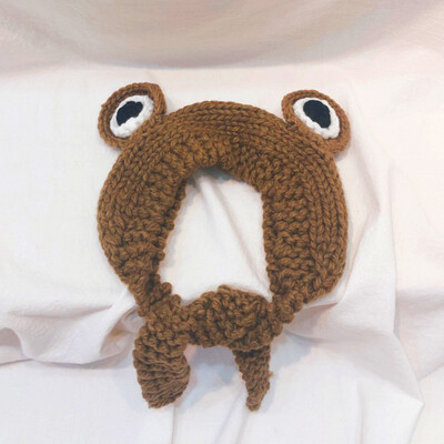 

Baby Boy Girl Cartoon Hats Winter Warm Lined Earmuffs Knitted Big Warm Earmuffs Hat Thickened Cap