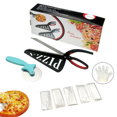 

Toponeto Multifunctional Pizza Scissors Shovel Pizza Shovel Pizza Single Round Choppi Set