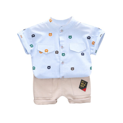 

Children Casual Outfits Set Summer Boy Clothes Set T-shirtShorts Casual Outfits Kids Boy Clothes Sets