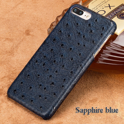 

Leather phone case iPhone5 6 7 8splus protective case high-grade ostrich leather back cover all-inclusive for x xs max xrphonecase