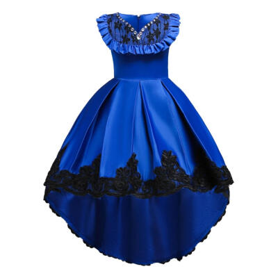 

Children Girls Clothing princess dress trailing girls lace flower girl show dress European&American Style