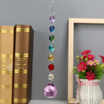 

Toponeto 1PC DIY Bohemian Clear Crystal Ball Prisms Pendant Hanging Wedding Decor Gift