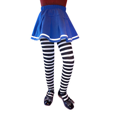 

Tailored 6-8year-old Girls Festival Christmas Stripe Printed Pantyhose Stockings
