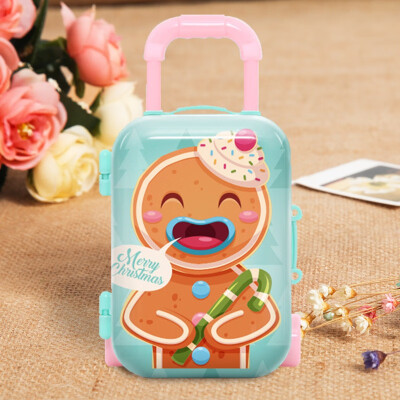 

2019 Christmas Gift Bags Candy Chocolate Cookie Bag Kids Suitcase Storage Trolley Case For Children Luggage Merry Christmas 2020