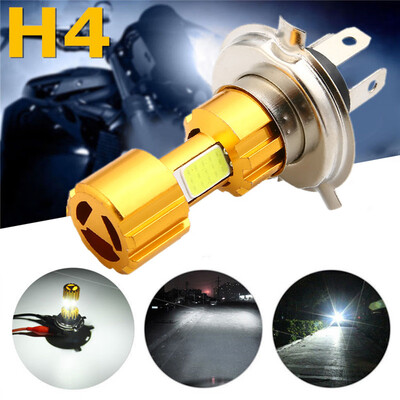 

H4 18W LED 3 COB DC 12V White Motorcycle Headlight 6500K HiLo Beam High Power Super Bright Light Bulb