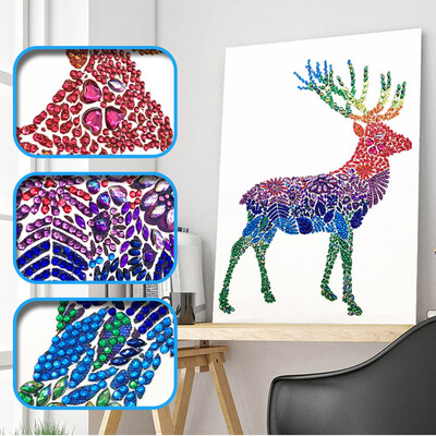

Toponeto DIY Full Diamond Cartoon Painting Special Diamond Shaped Rhinestone Embroidery