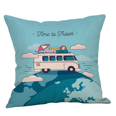 

Toponeto Cotton Linen Pillow Case Car Sofa Bed Waist Throw Cushion Cover Home Decoration