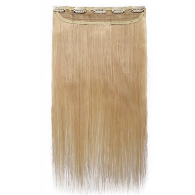 

100 Remy Human 34 Full Head 1 Piece 5 Clips Clip in Remy Human Hair Extensions Silky Straight