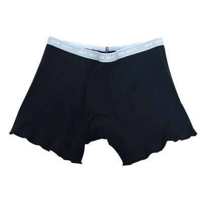

Ladies Women Summer Safety Pants Thread Ribbed Striped Seamless Stretchy Underpants Solid Color Ruffled Agaric Hem Boxer Shorts