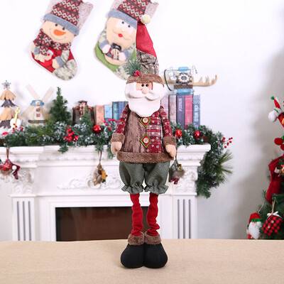

Siaonvr Cute Santa ClausElKSnowman Stereo Doll Christmas Retractable Christmas Do