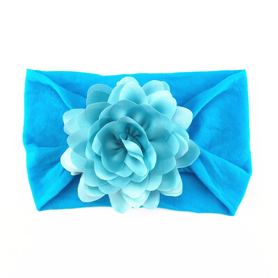 

Soft Cotton Knit Baby Heaband Cute Flower Elastic Haarband Baby Cute Girls Big Floral Design Headband Headwear Apparel Photograp