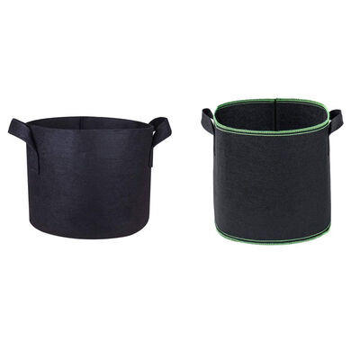 

15 Gallon Black Planting Grow Bags Cloth Pots Grow Pouches Fabric Handles Vegetables Container