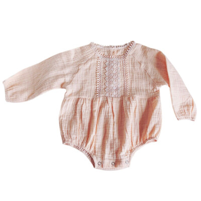 

Autumn Infant Baby Girls Boys Long Sleeve Lace Design Rompers Kids Bodysuit Jumpsuit Outfits