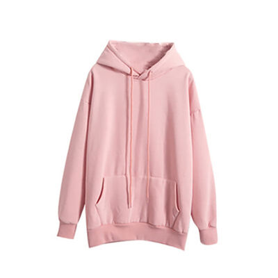 

new style women simple comfortable warm long sleeve lovely multiple solidcolor optional velvet loose hooded long sleeve h