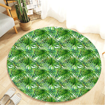 

Gobestart Tropical Plant Leaves Comfortable Living Room Childrens Room Carpet 40cm