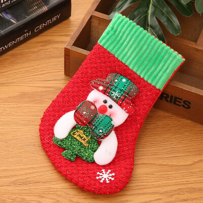 

Gobestart Christmas Stockings Socks Santa Claus Candy Gift Bag Xmas Hanging Decor