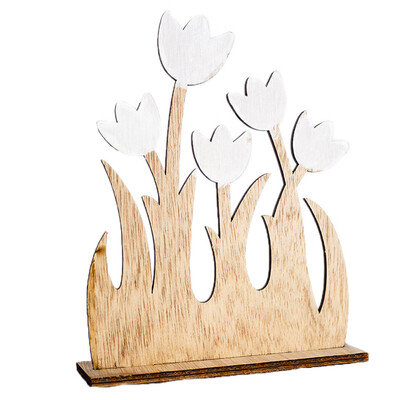 

Toponeto Easter Decorations Wooden Flower Shapes Ornaments Craft Gifts