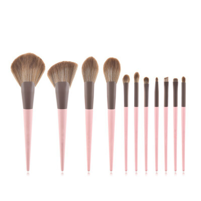 

11pcs Makeup Brush Set Foundation Loose Powder Brush Eyeshadow Lip Blush Fan Cosmetic Brush Maquiagem Tool Soft